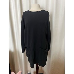 Zara black short dress with pockets.